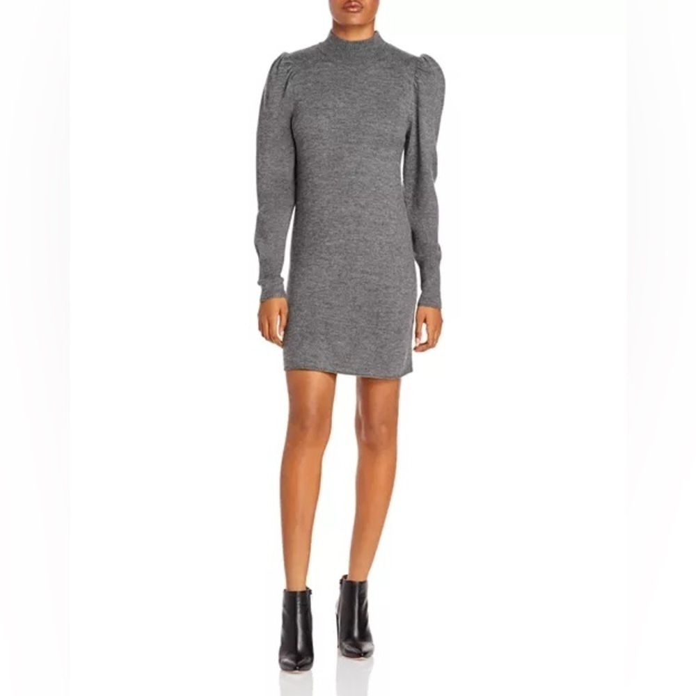 WAYF Lola Puff Sleeve Sweater Dress Size Medium